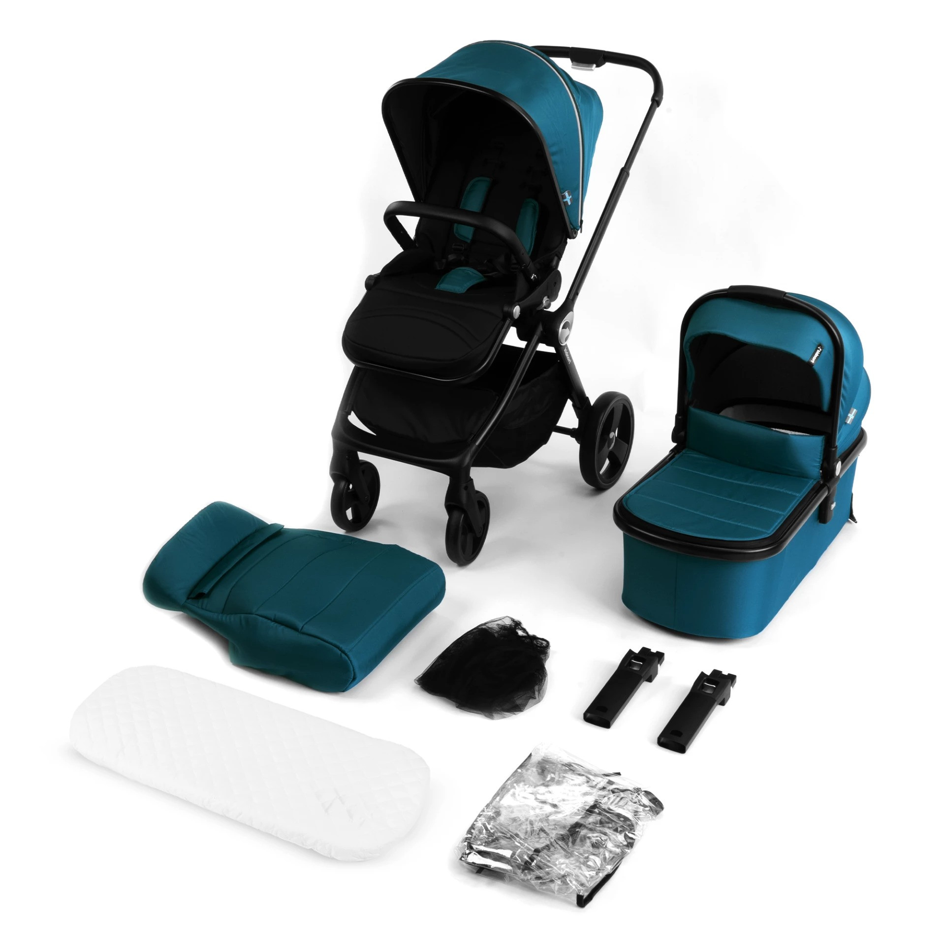 Poussette 2 en 1 Isbjörn - Poussette et nacelle réversibles Blue