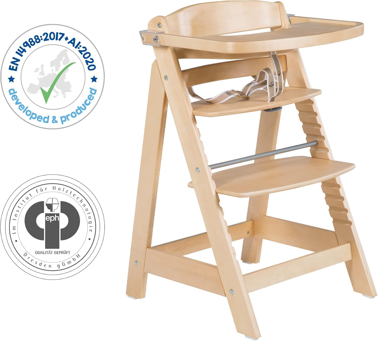 Chaise haute naturelle Sit Up Fun
