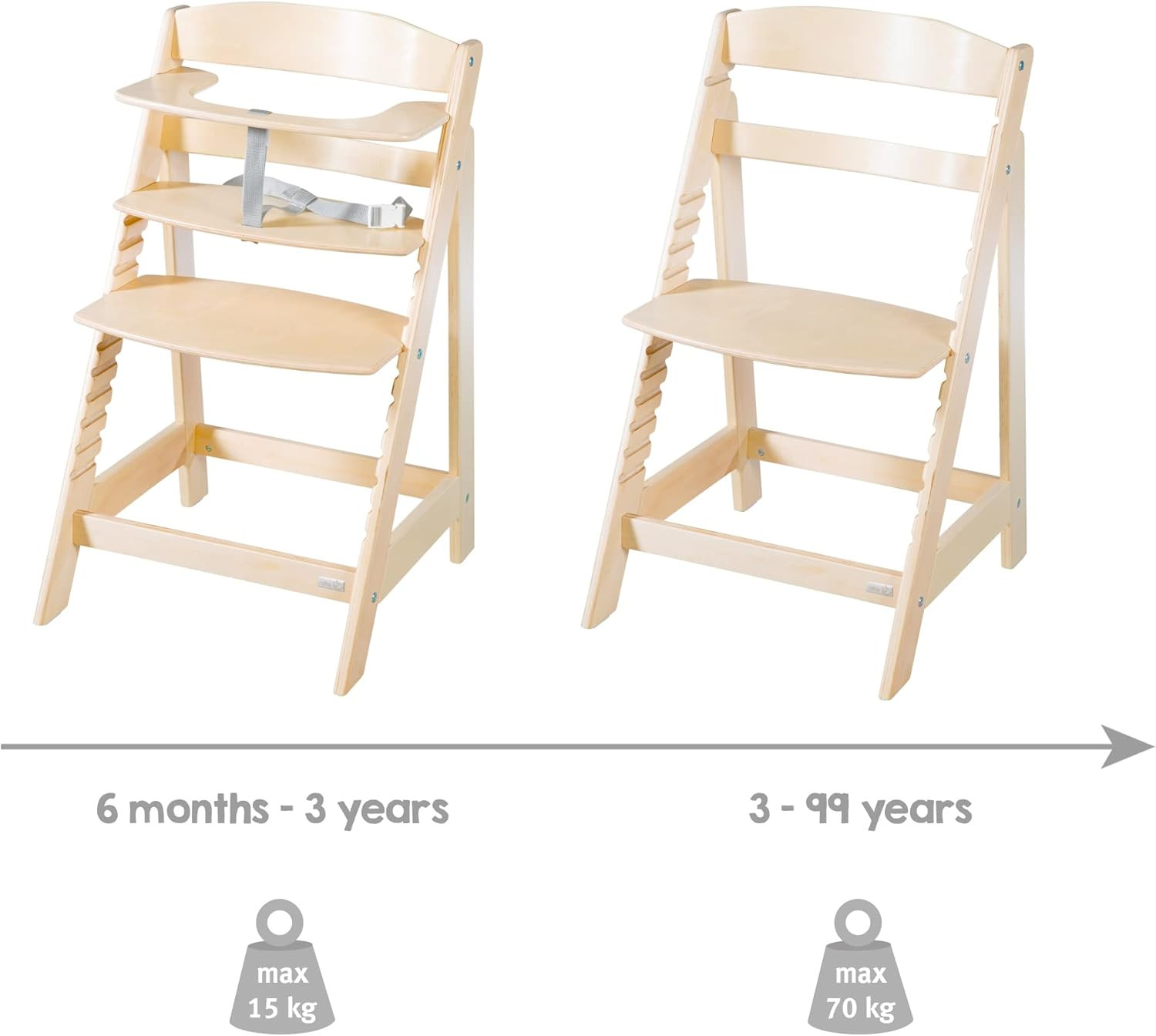 copy of Chaises hautes Roba Sit Up Flex - Bianco