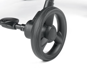 Hinterrad des Peg Perego Selfie Plus Kinderwagens