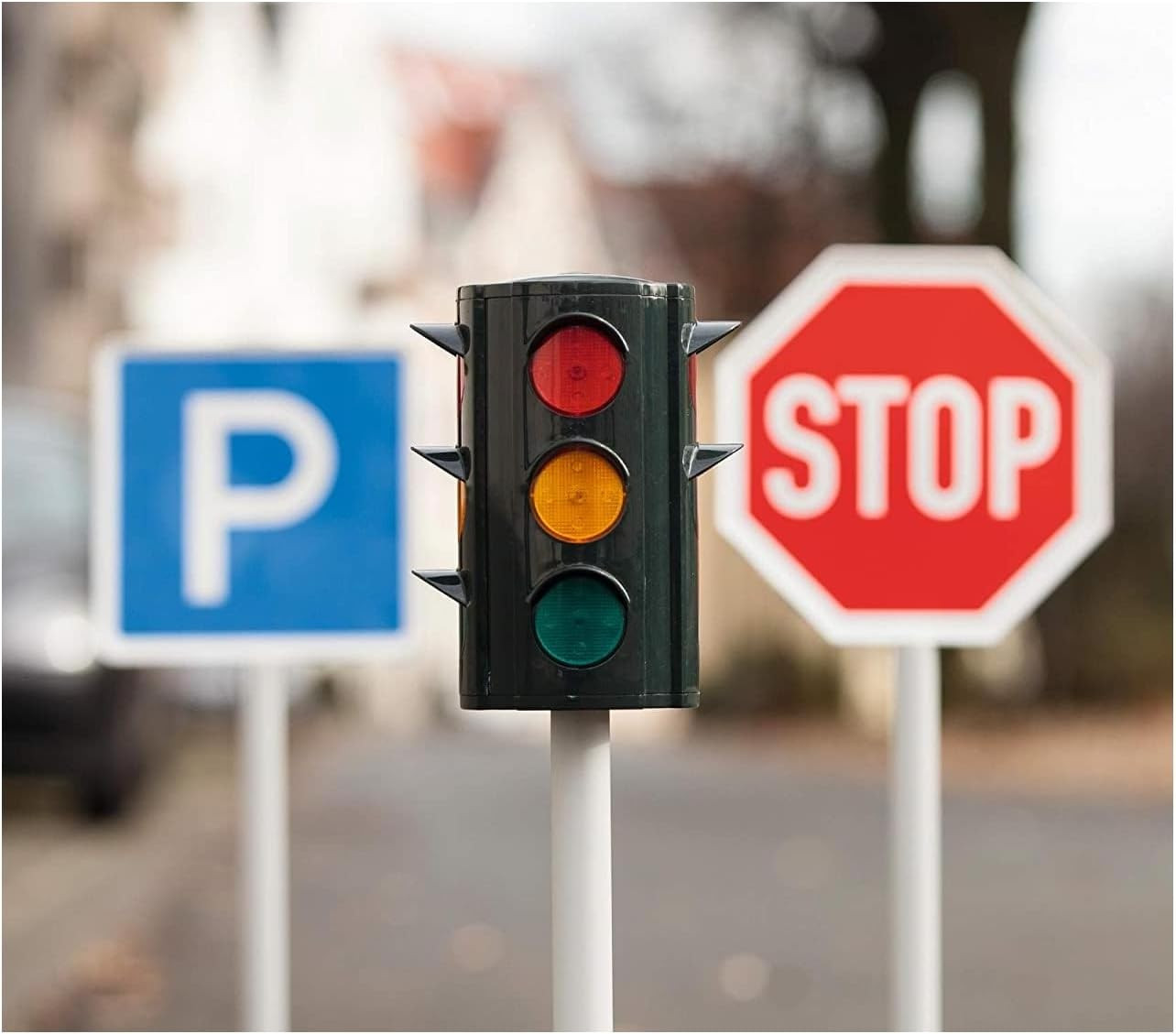 Realistische Ampel mit Zubehör