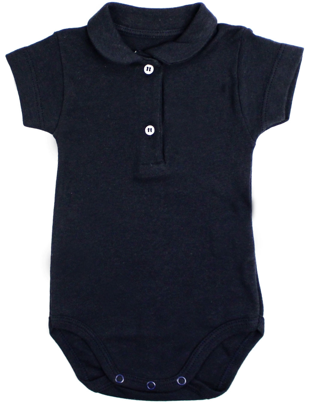 Body de Bebé Modelo Polo Azul - 3 Meses