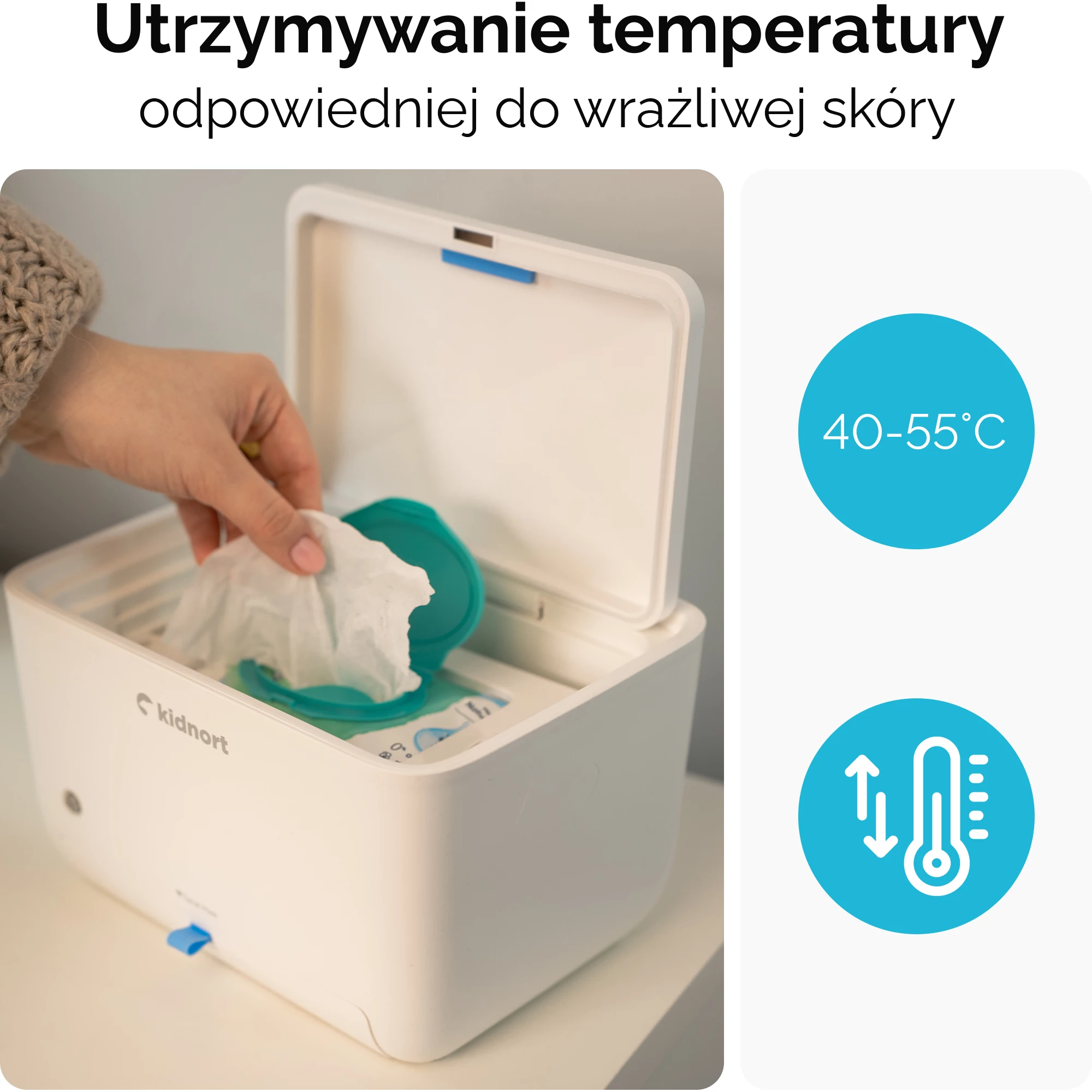 Lykkelig Elektrischer Handtuchwärmer für Babys