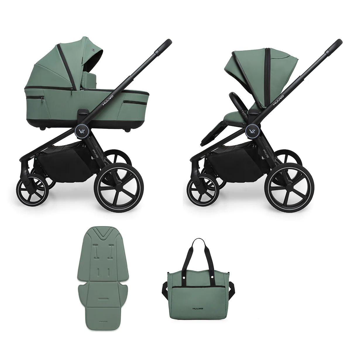 Sillas de paseo Dúo Muuvo Muuvo Five - Pine Green