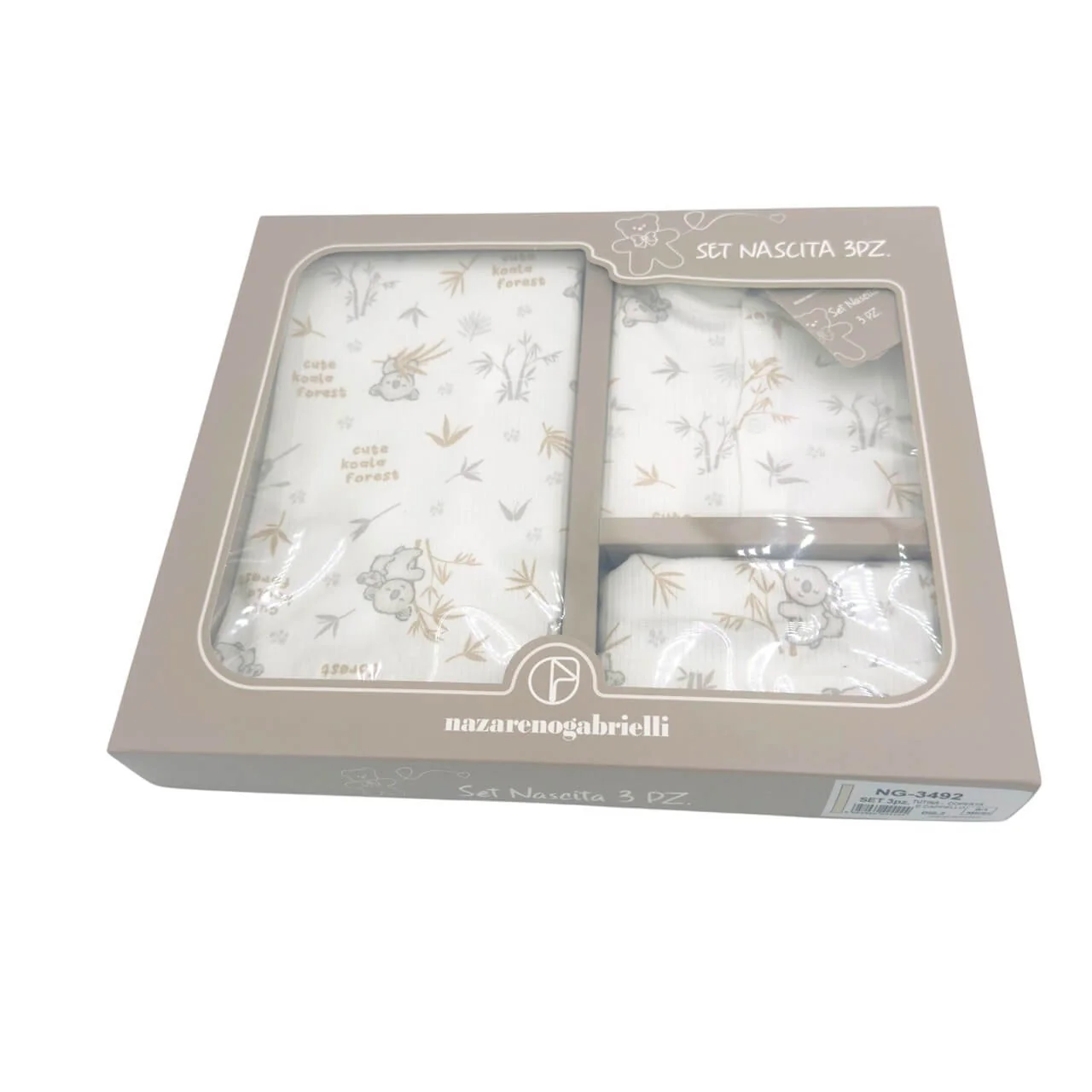 Ensemble bébé 3 pièces en coton chaud