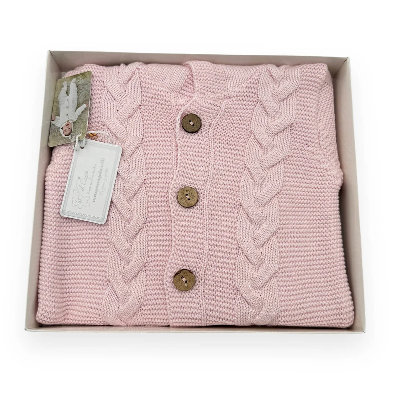 Nazzareno Gabrielli Strampler aus rosa Wolle