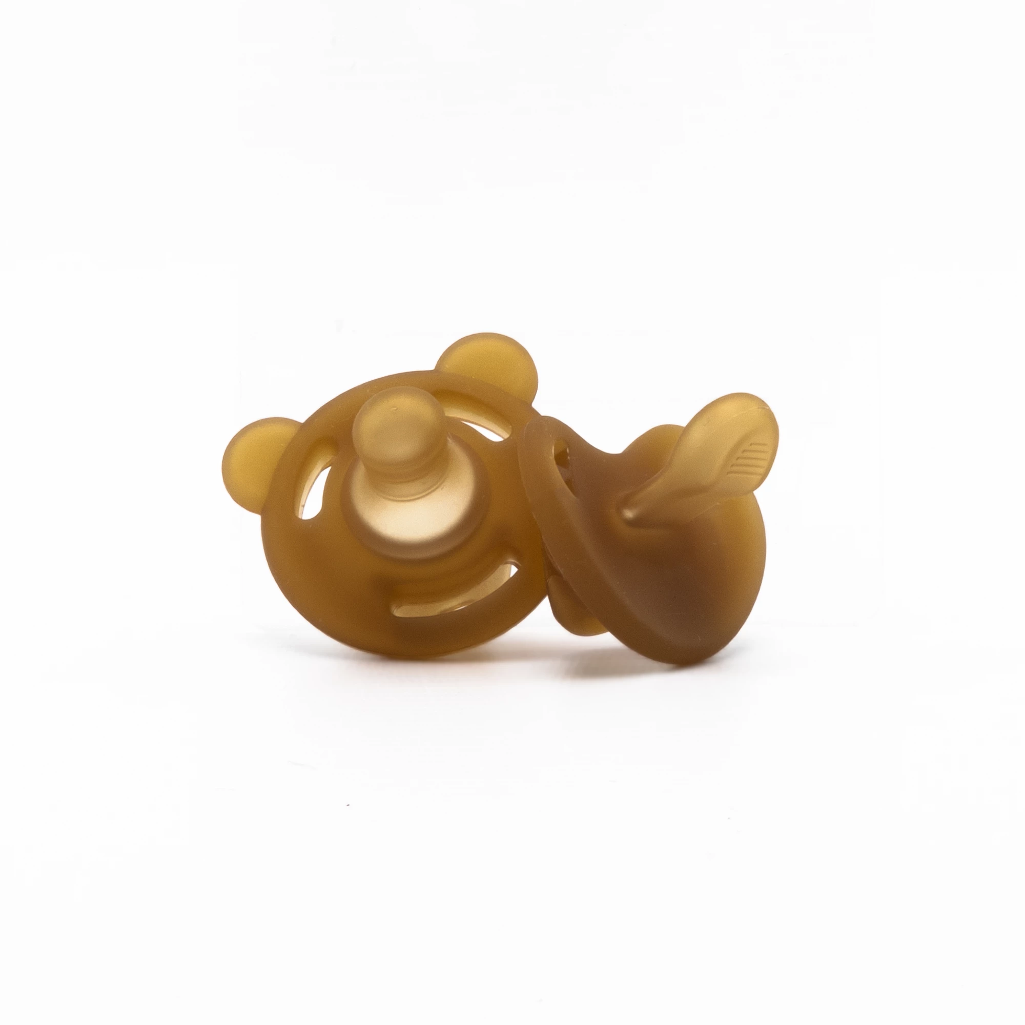 Chupete de silicona de 2 piezas para bebés de 0 meses Happling