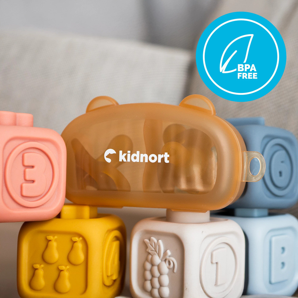 Chupete de silicona de 2 piezas para bebés de 0 meses Happling