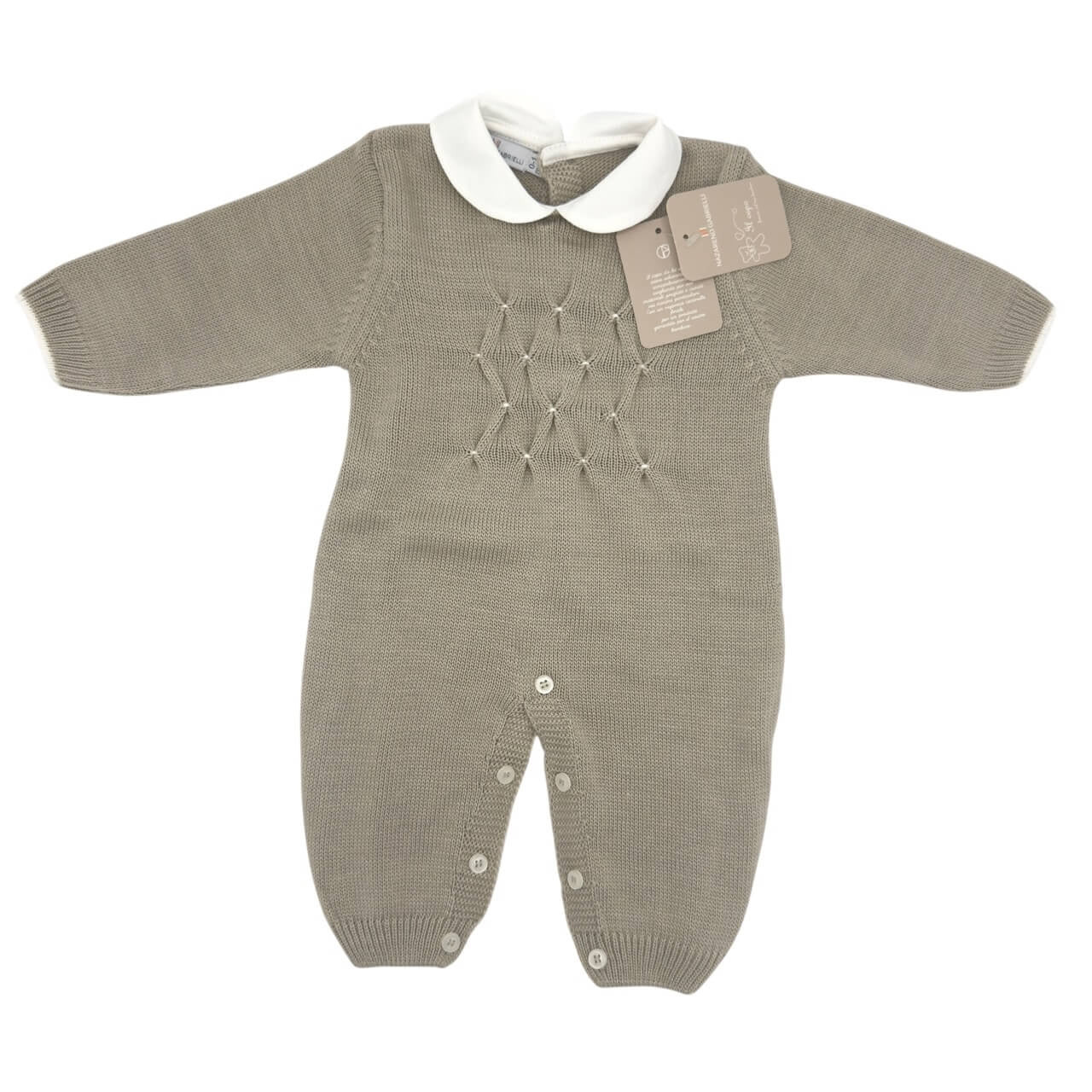 Nazareno Gabrielli Woll-Strampler mit Kragen