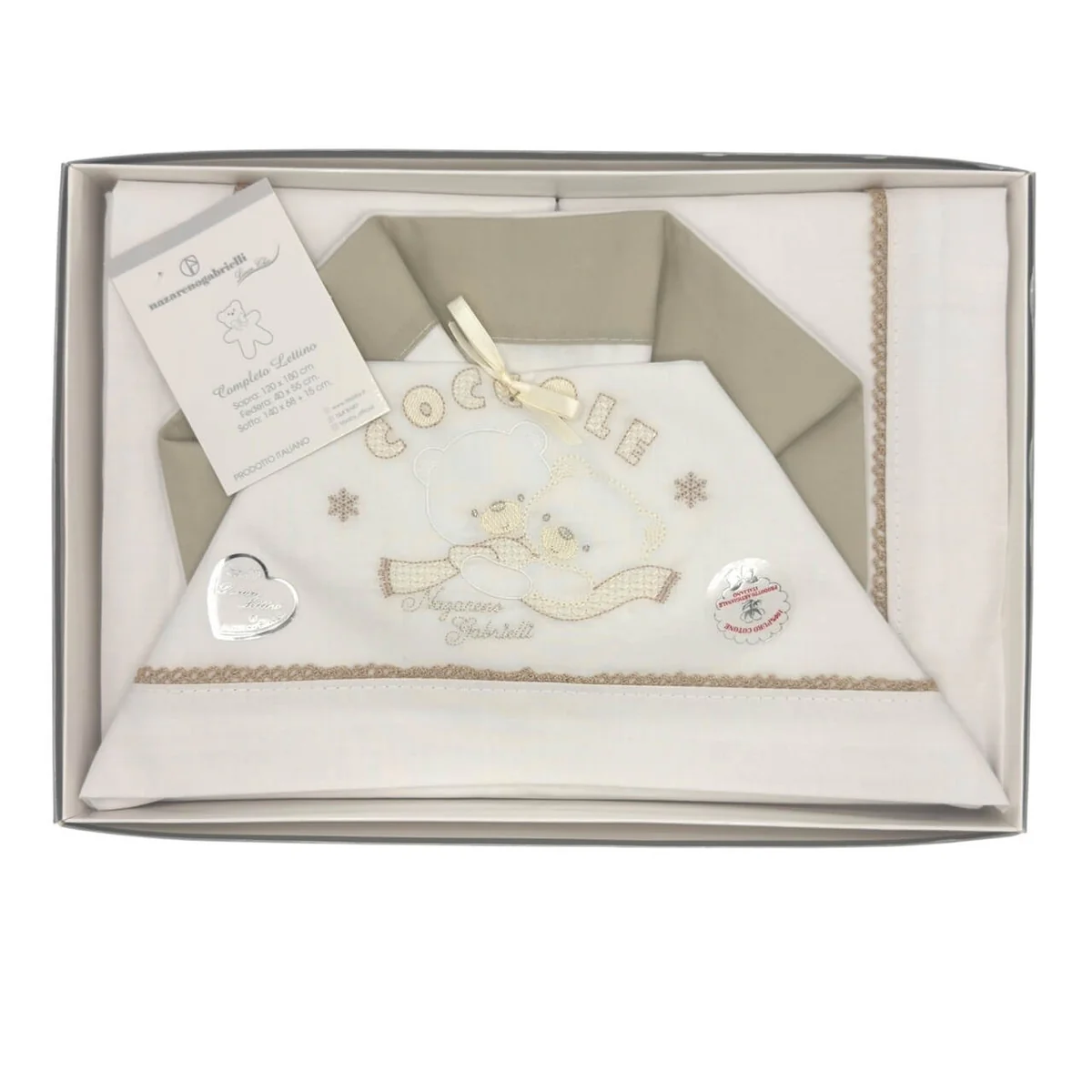 Completo Set per Lettino In Cotone