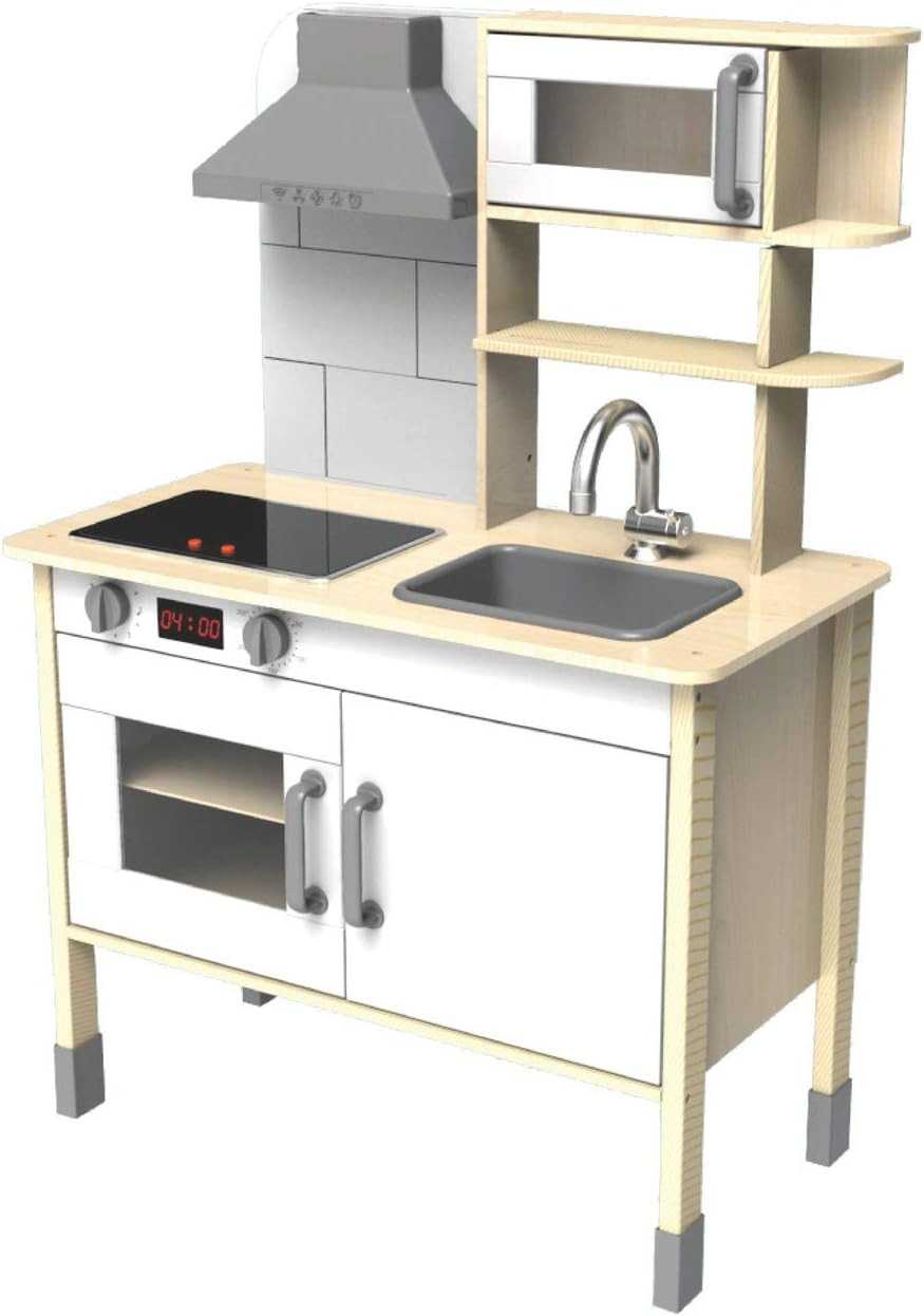 Cuisine jouet en bois de pin et de tilleul