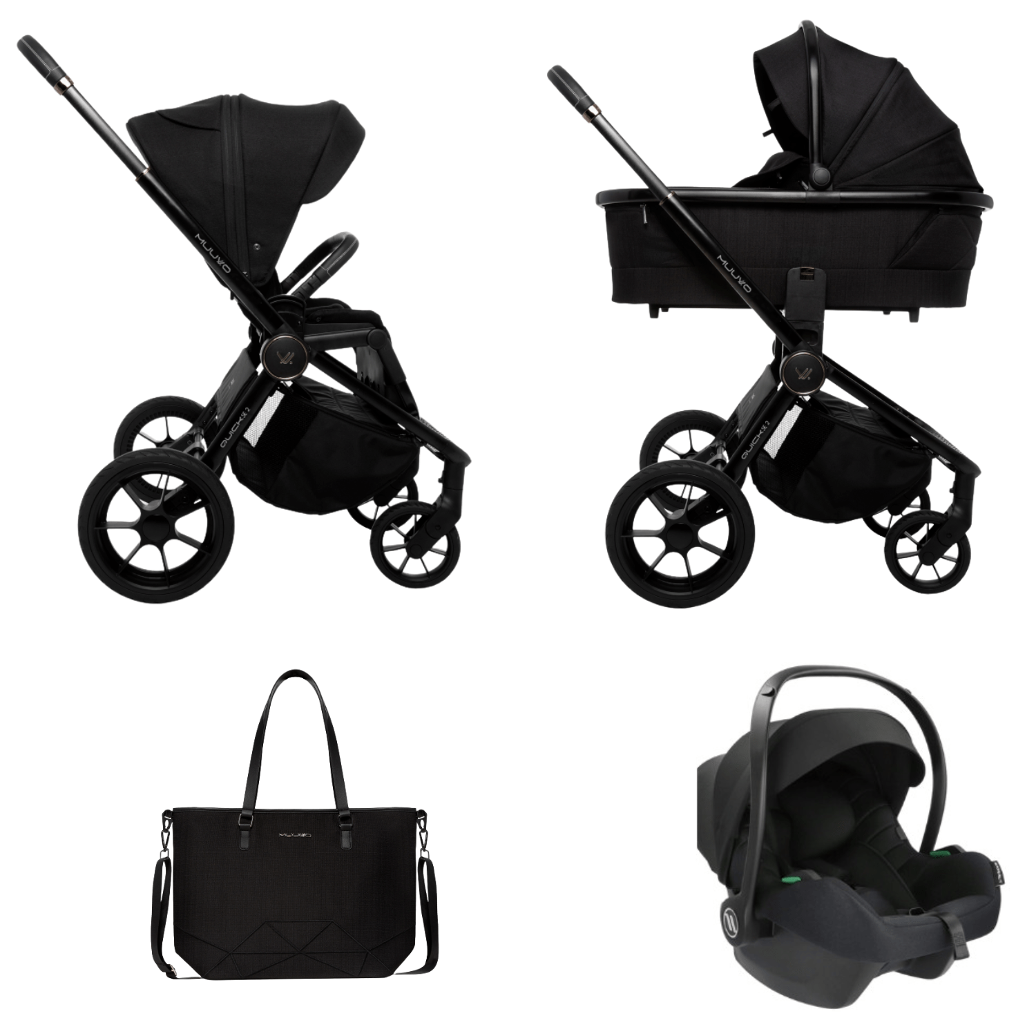 copy of Poussettes Trios Muuvo Quick SE Sunset Black