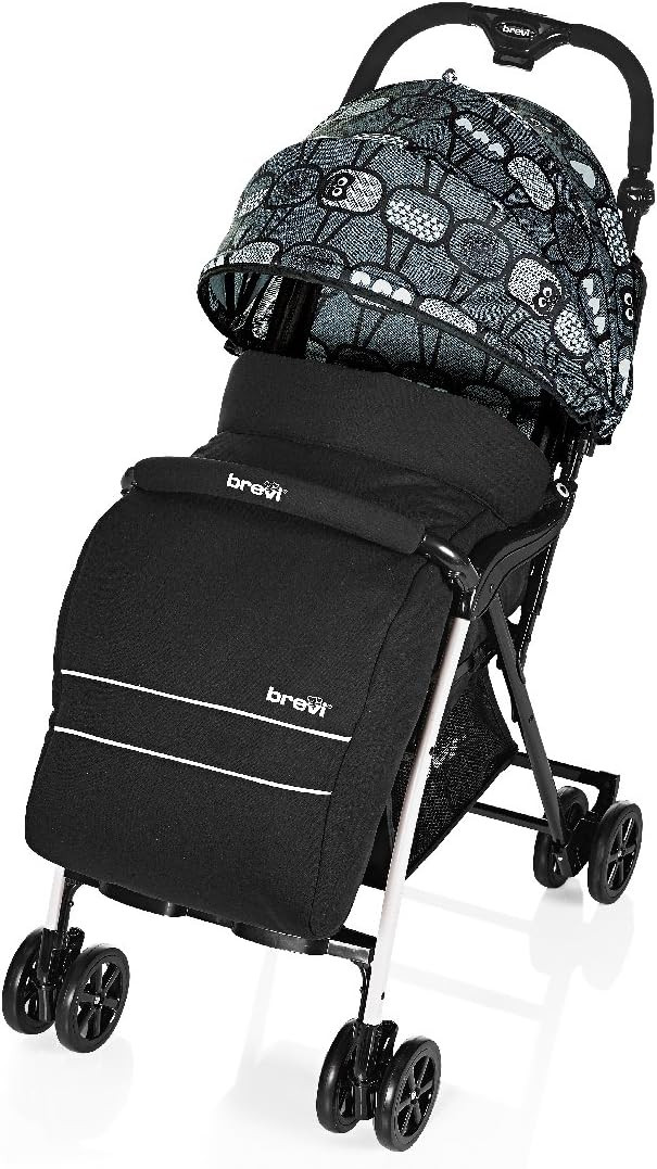 Brevi Coprigambe Invernale Nero per passeggino Mini Large