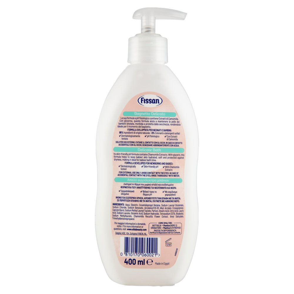 Fissan Bagno Delicato New 400 Ml