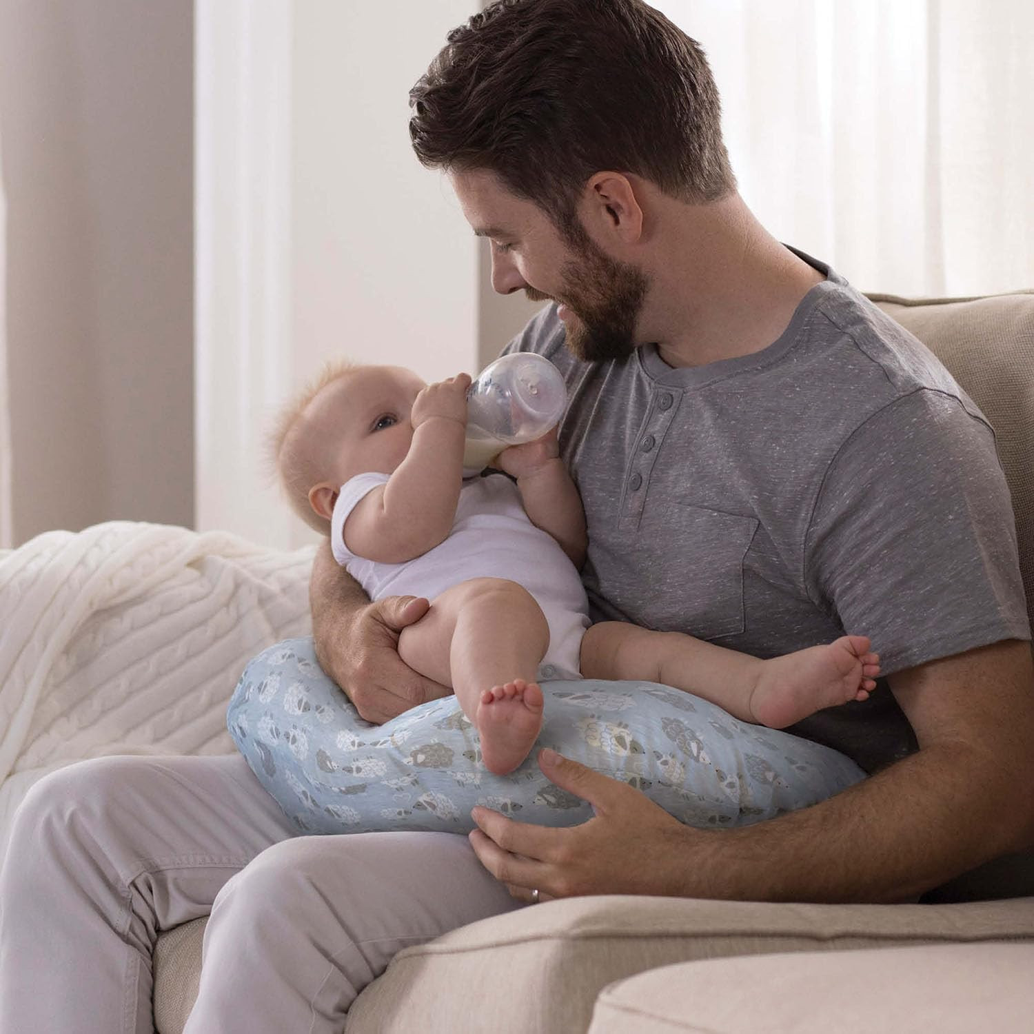 Boppy Supporto Allattamento anche cuscino allattamento per Neonati 0+