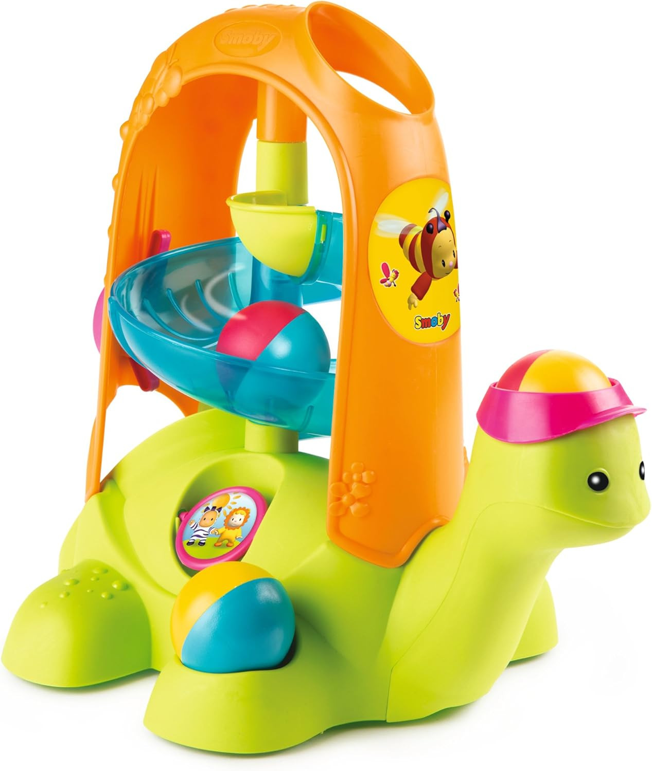 Linda tortuga con pista de bolas