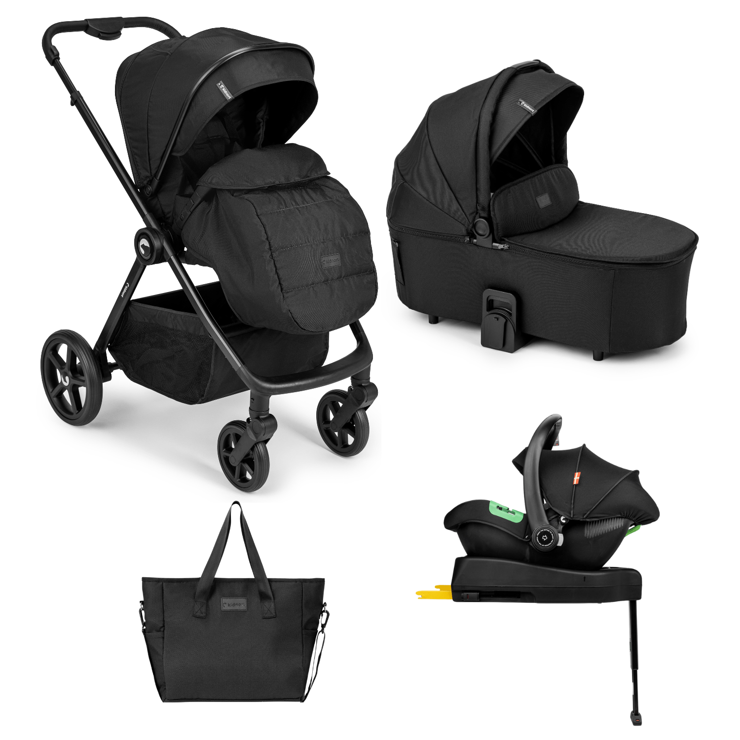 Poussette trio 4 en 1 - Alskar Unique Black