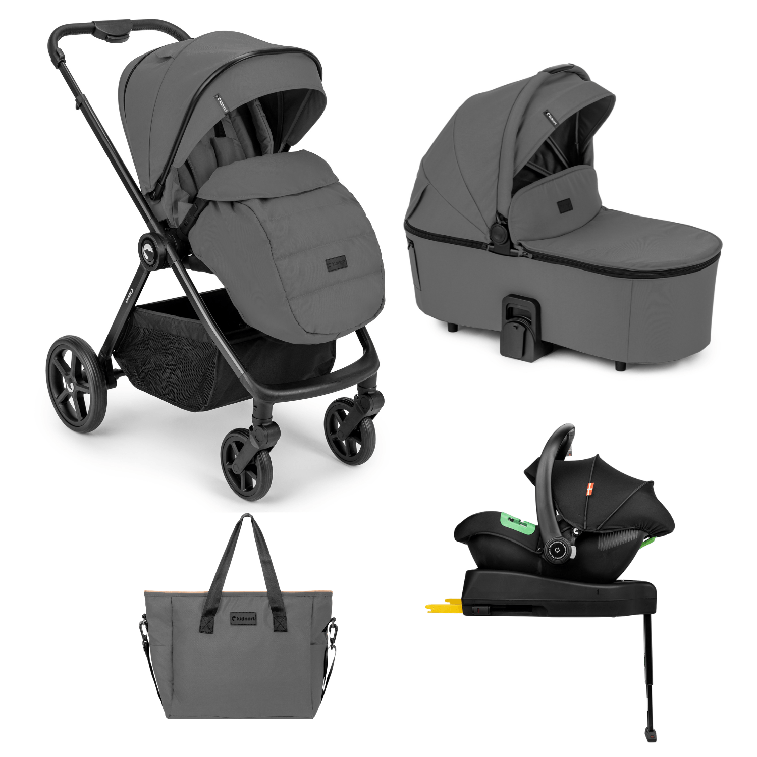 Poussette trio 4 en 1 - Alskar Unique Grey