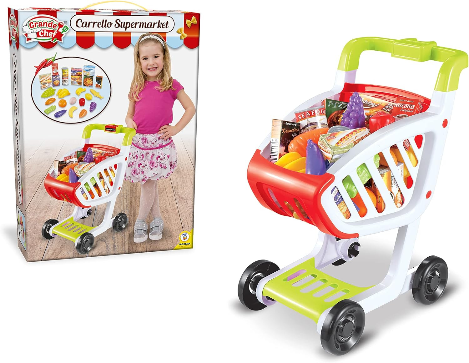 Einkaufswagen mit Zubehör