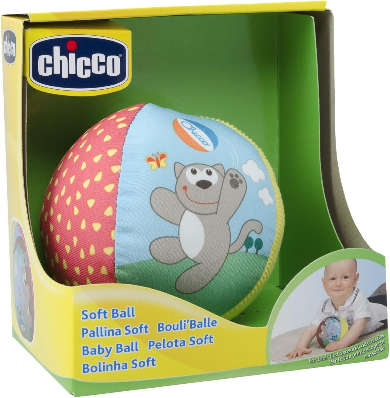 Chicco Weicher Mehrfarbiger Ball