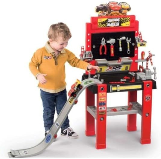 Disney Cars XRS Bricolo Center con 94 accessori,