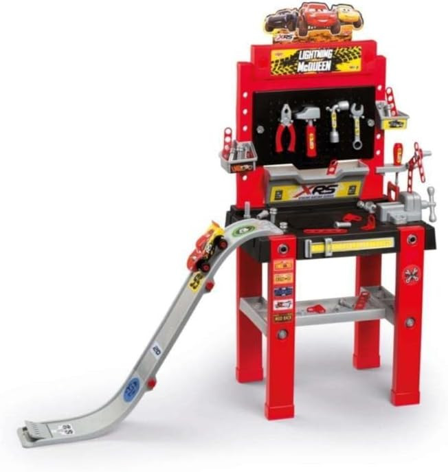 Disney Cars XRS Bricolo Center con 94 accessori,