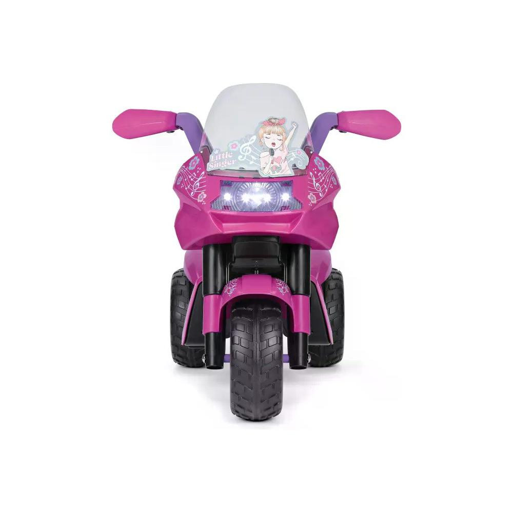 Kleines Singer 6V 2.5 Fuchsia Motorrad