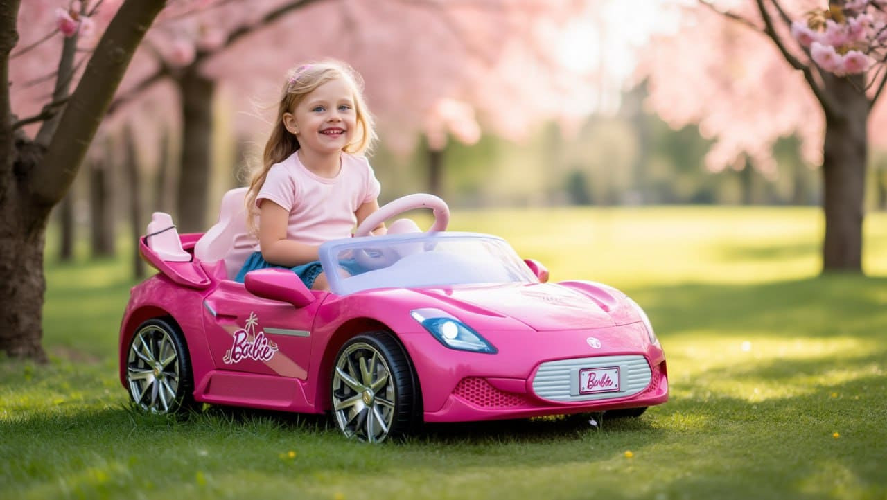 Voiture électrique Peg Perego avec radiocommande BARBIE