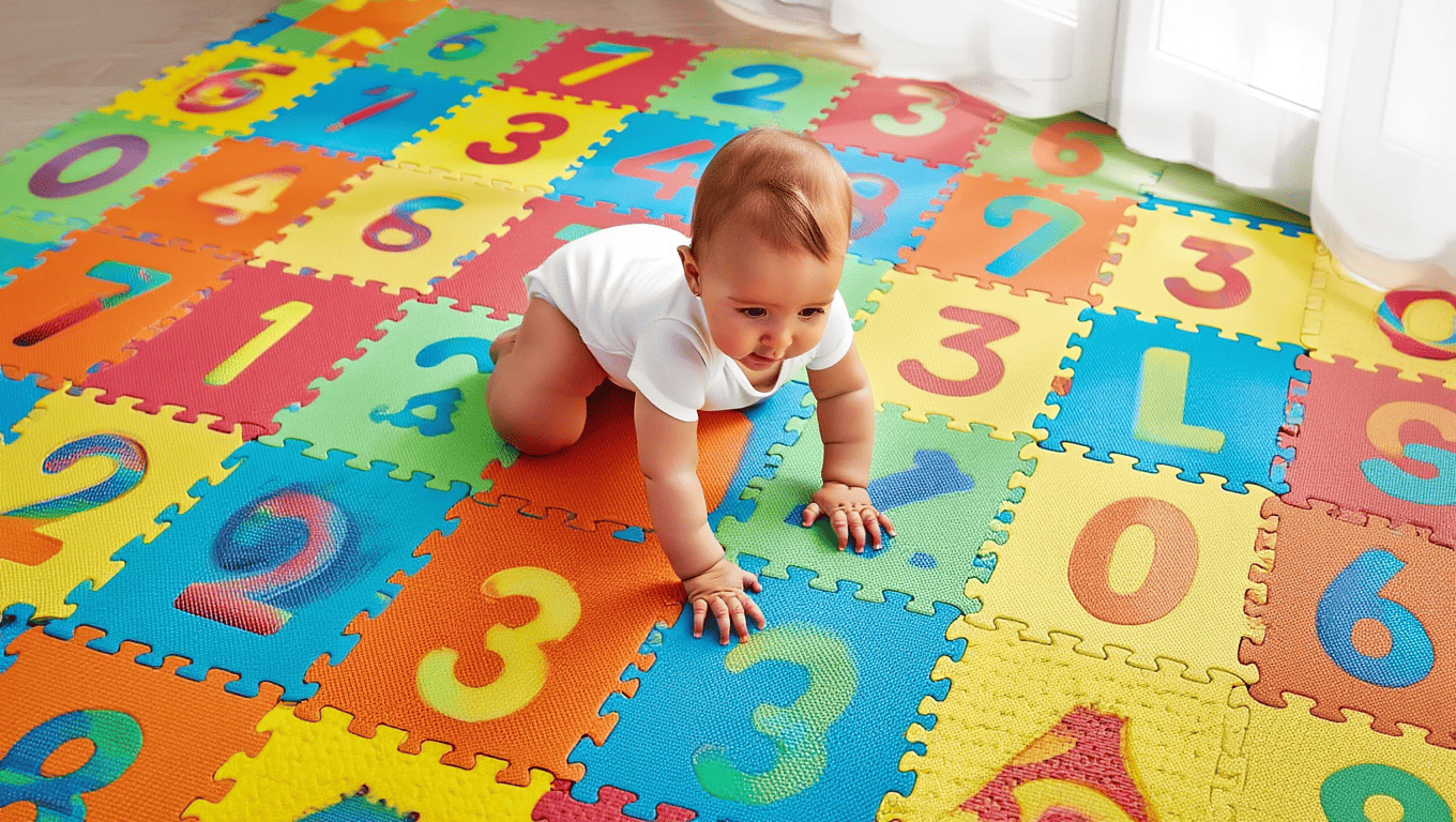 Tapis puzzle numéro - Petit