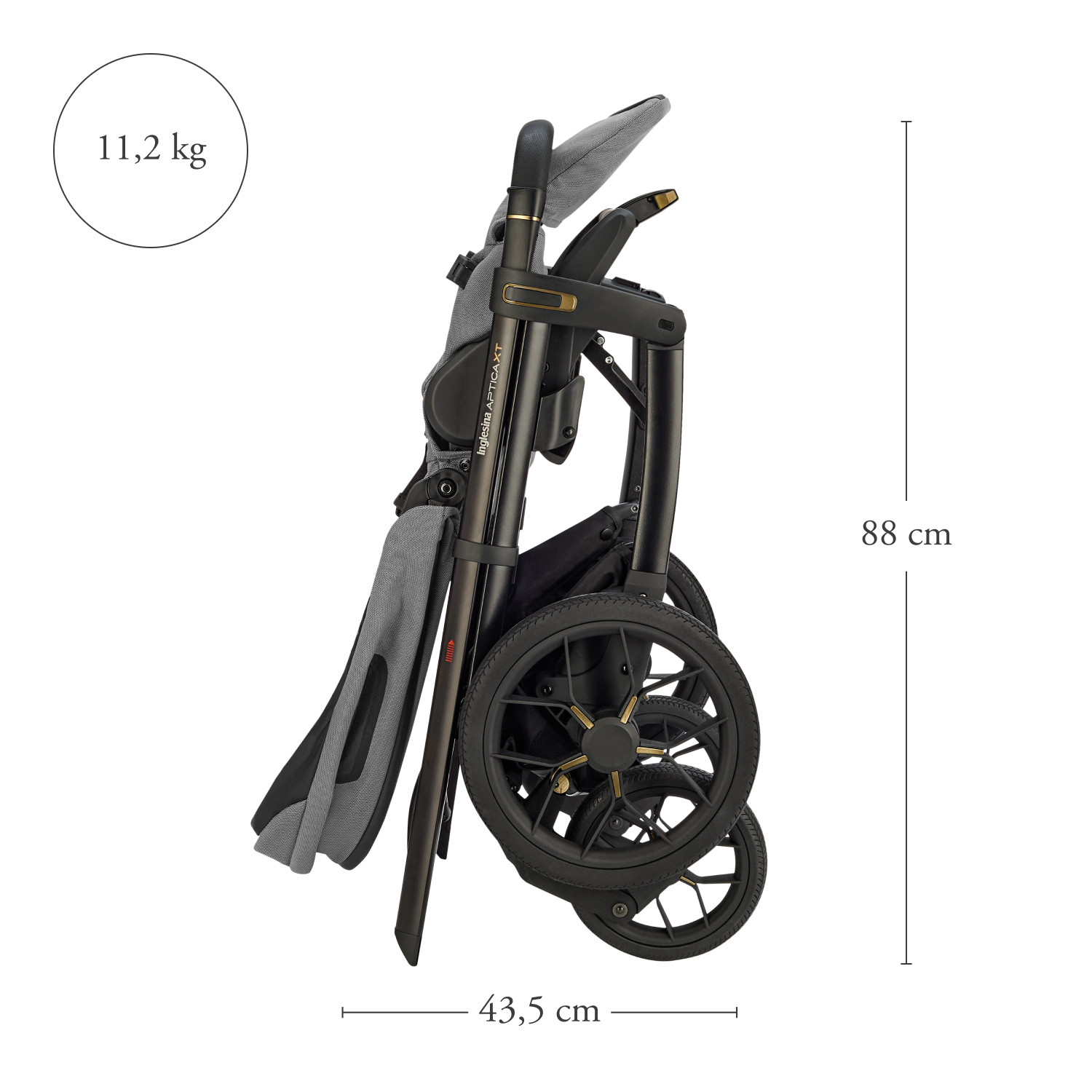Kombikinderwagen Inglesina Aptica XT Darwin -Magnet Grey