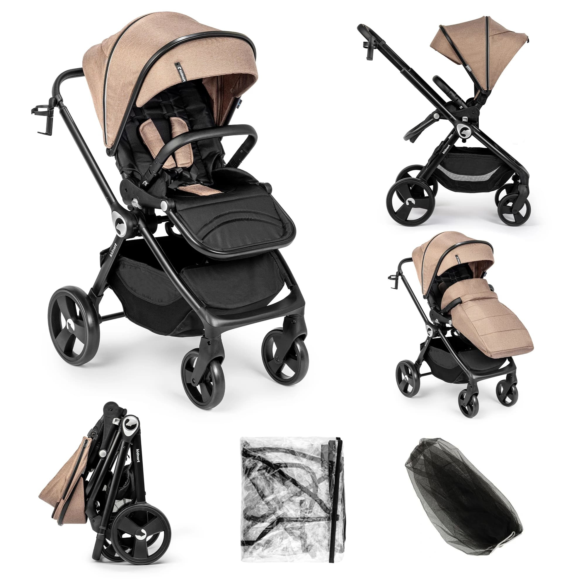 Kinderwagen Kidnort Isbjorn Mocha Mousse