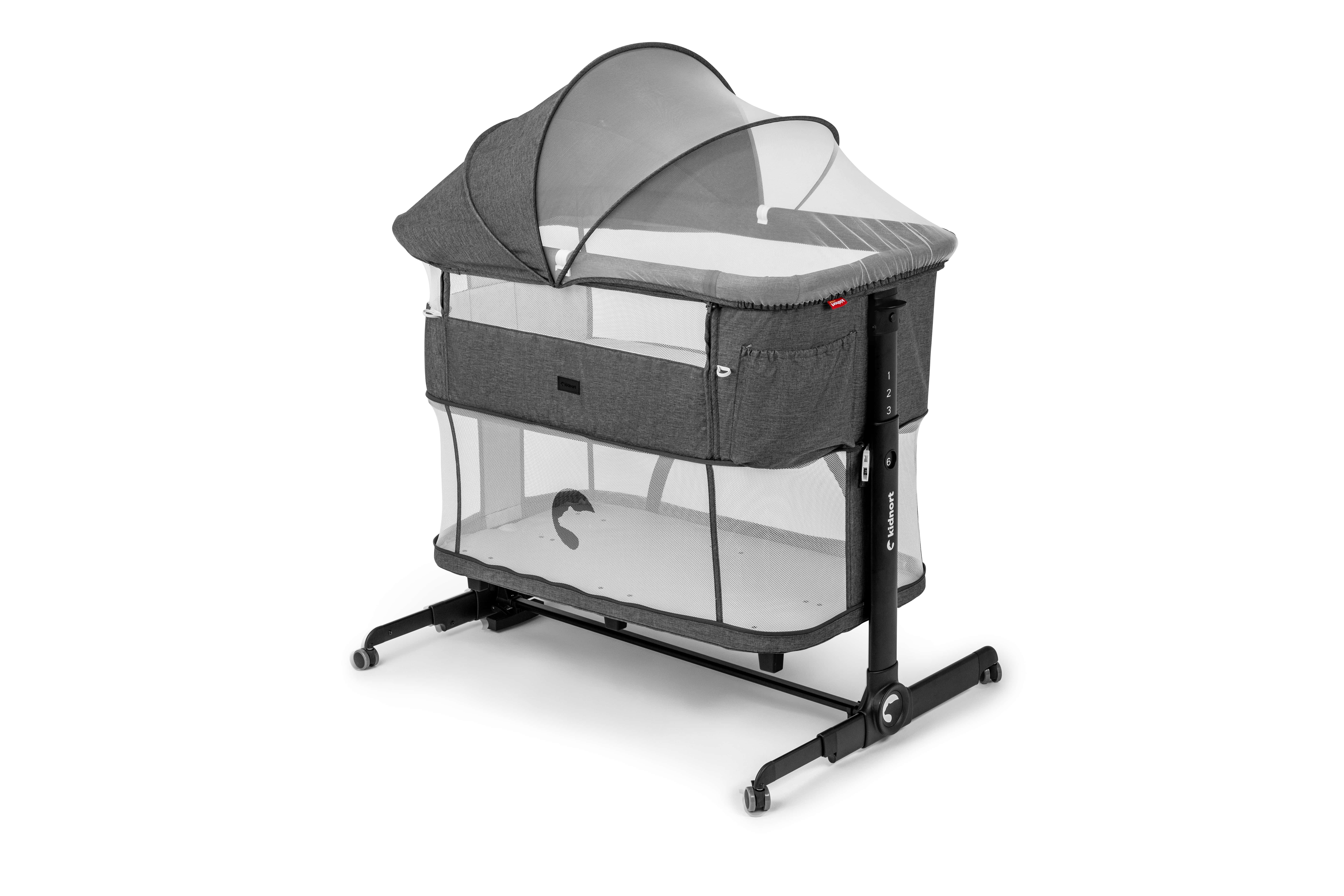 Culla co-sleeping Multifunzionale Snackskal Black