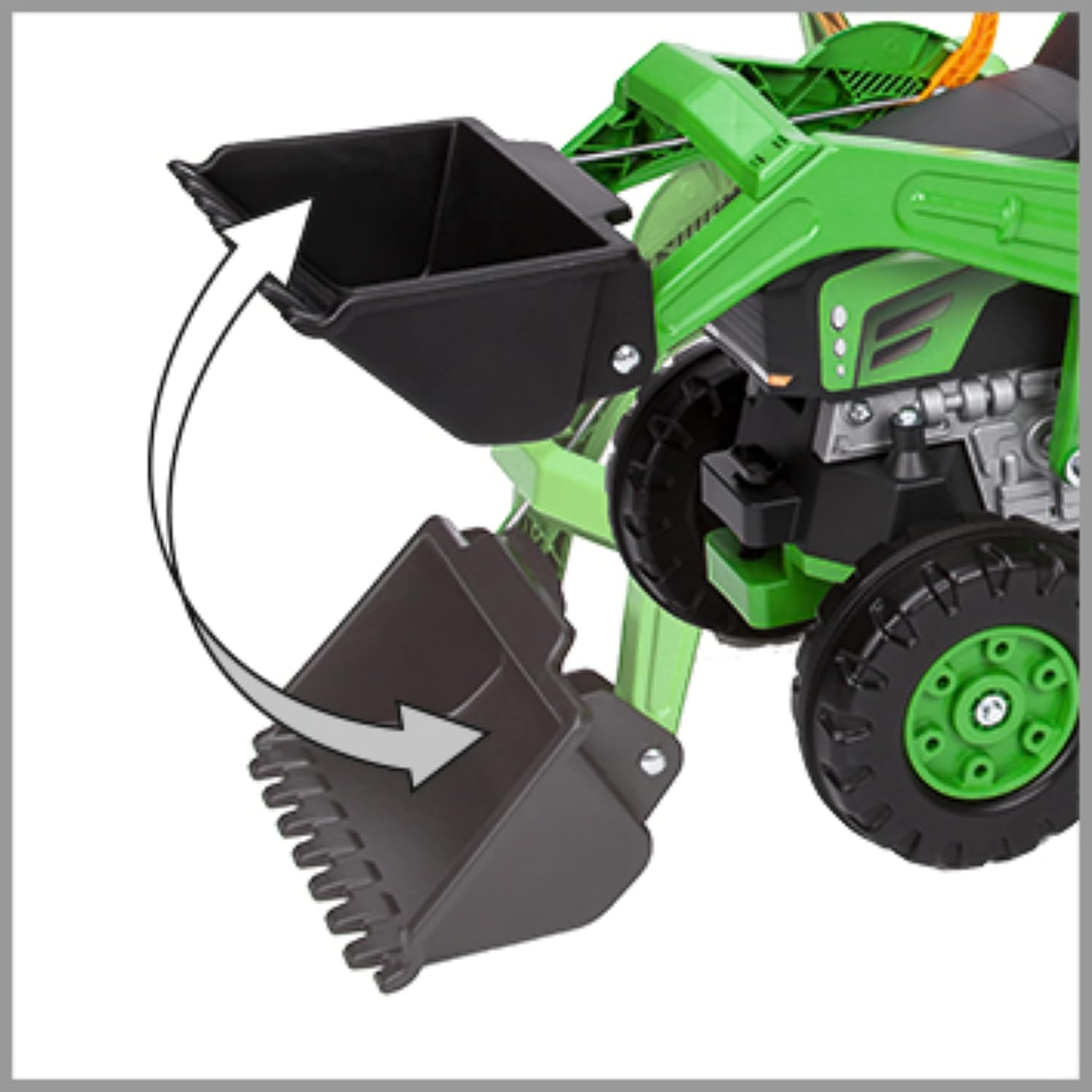 Cargador de pedal Big-Jim sin remolque. Capacidad de carga 25 kg.