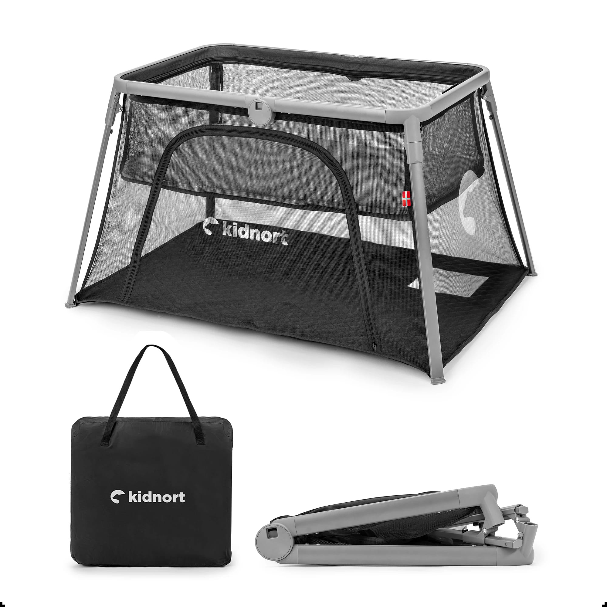 Beistellbetten Kidnort Bleke Unique 2-in-1 - Dark Grey