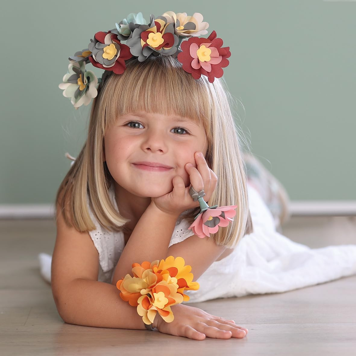 Smoby Créa - Ensemble de bijoux en forme de fleur