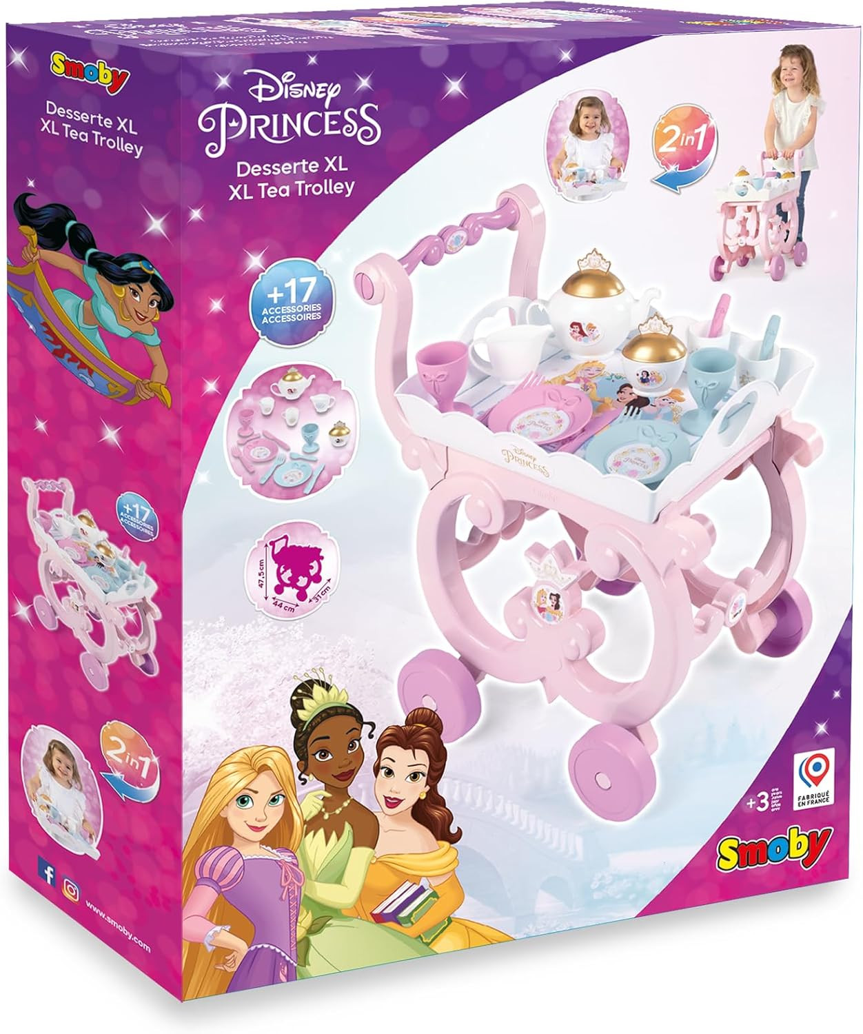 Smoby - Disney Princess carrello del tè