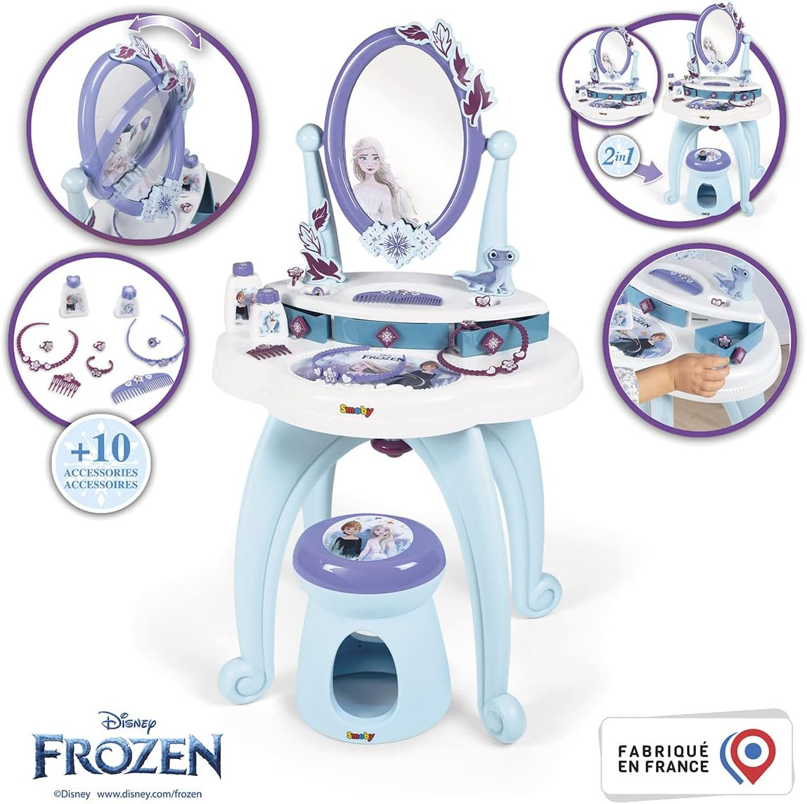Smoby- Disny Frozen specchiera 2 in 1