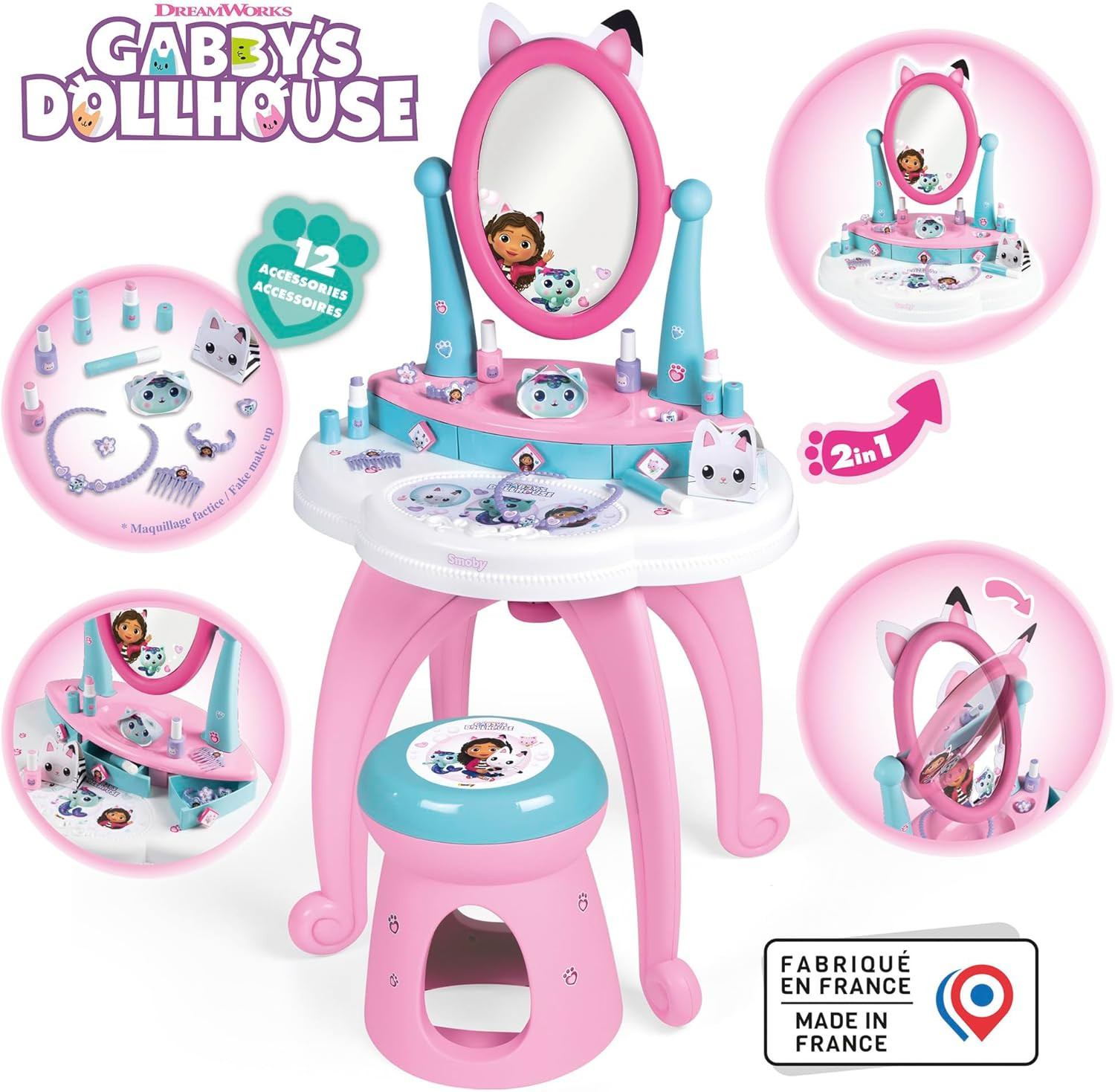 Smoby - Gabby Specchiera 2 in 1