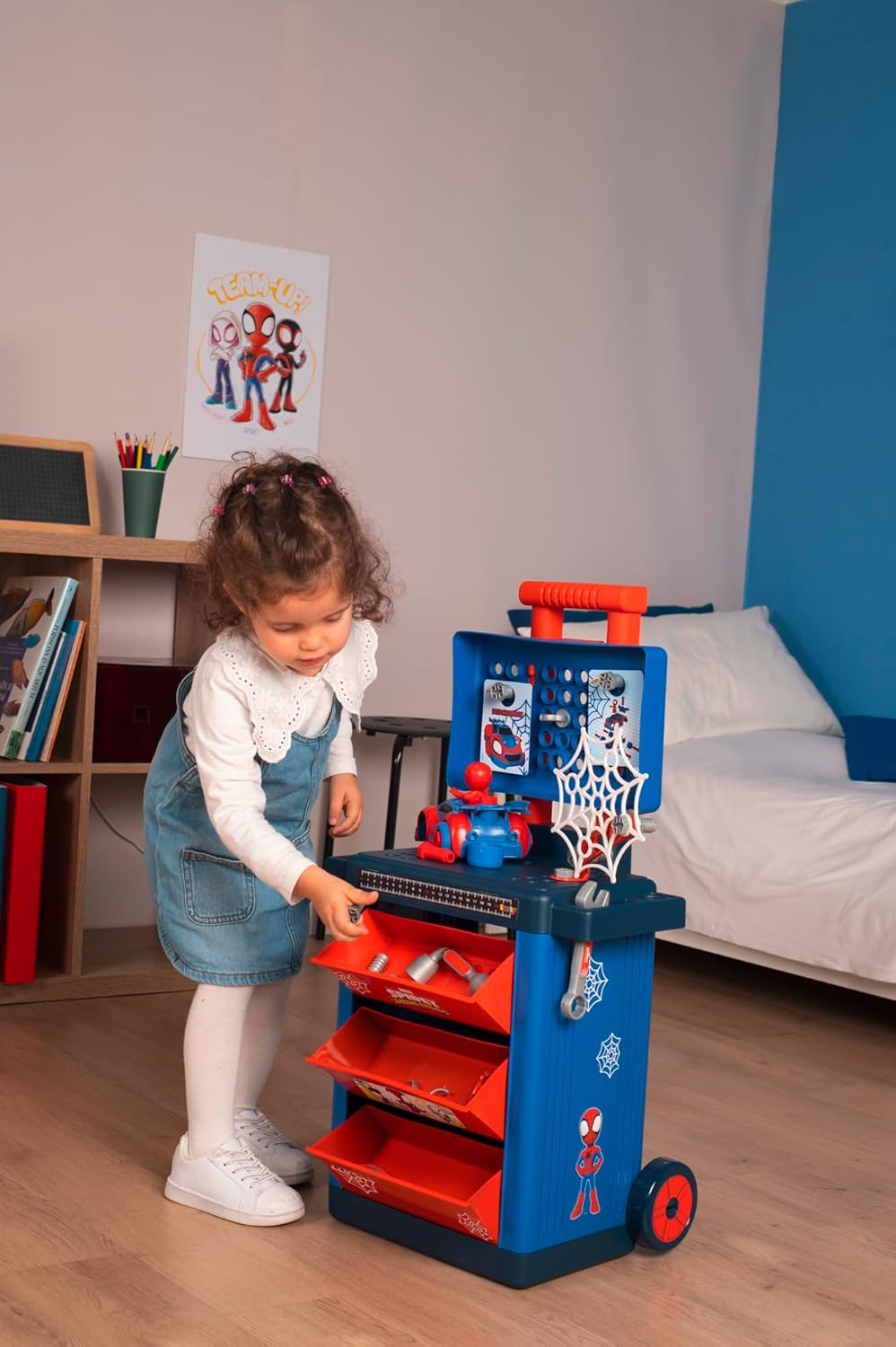 Smoby - Carrito del taller de Spidey
