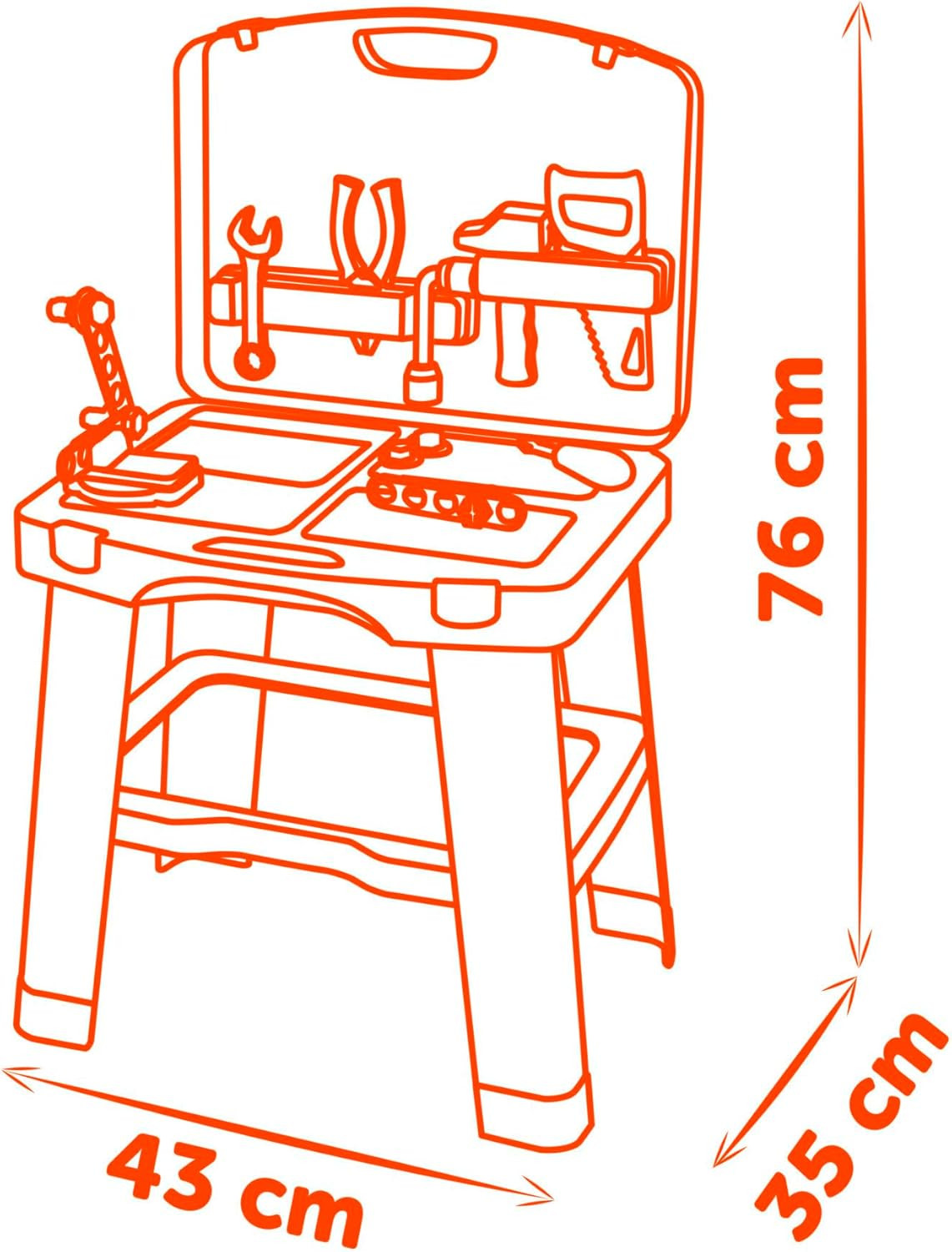 Smoby - B+D Bricolo Tavolo da Lavoro Smart