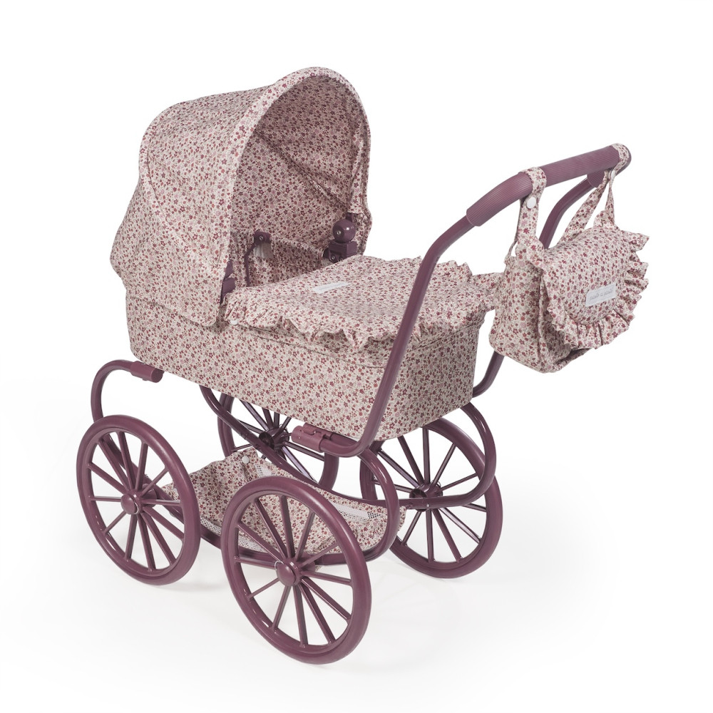 Kinderwagen mit Kirschblüten und großen Rädern