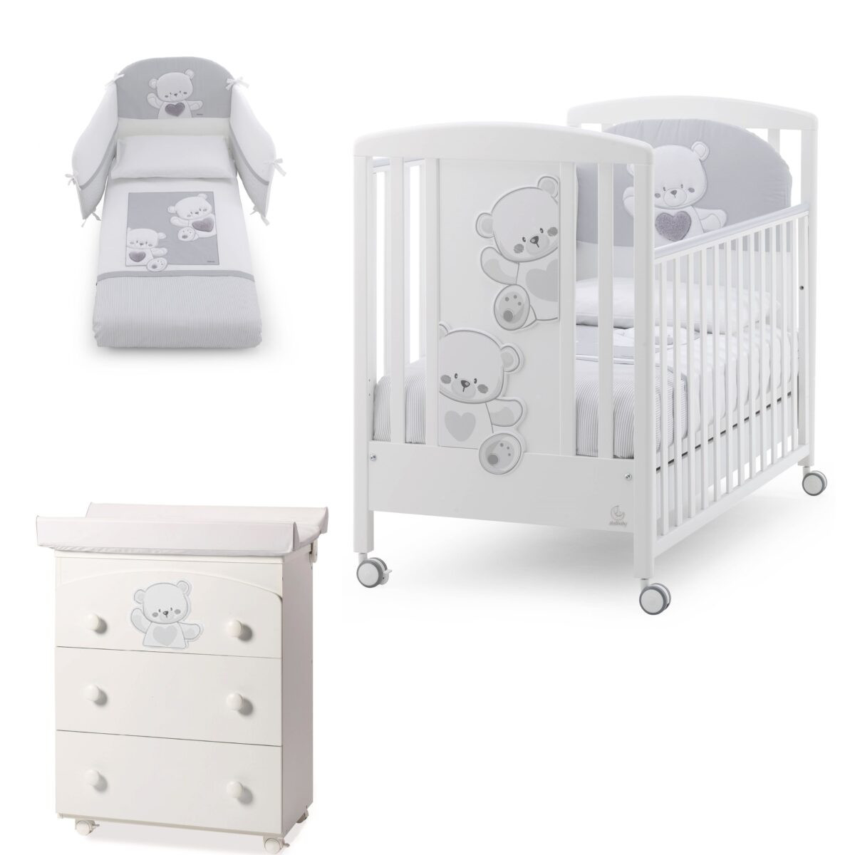 Italbaby Cameretta Baby Jolie Grigio