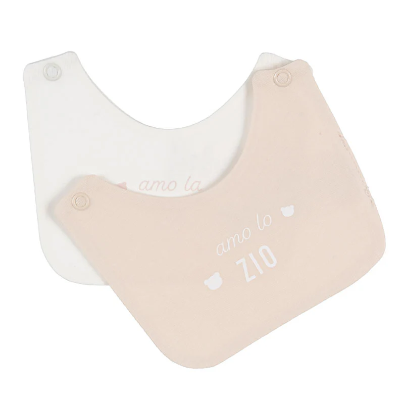 Baberos Nanan con la frase "Amo a mi tía/tío"