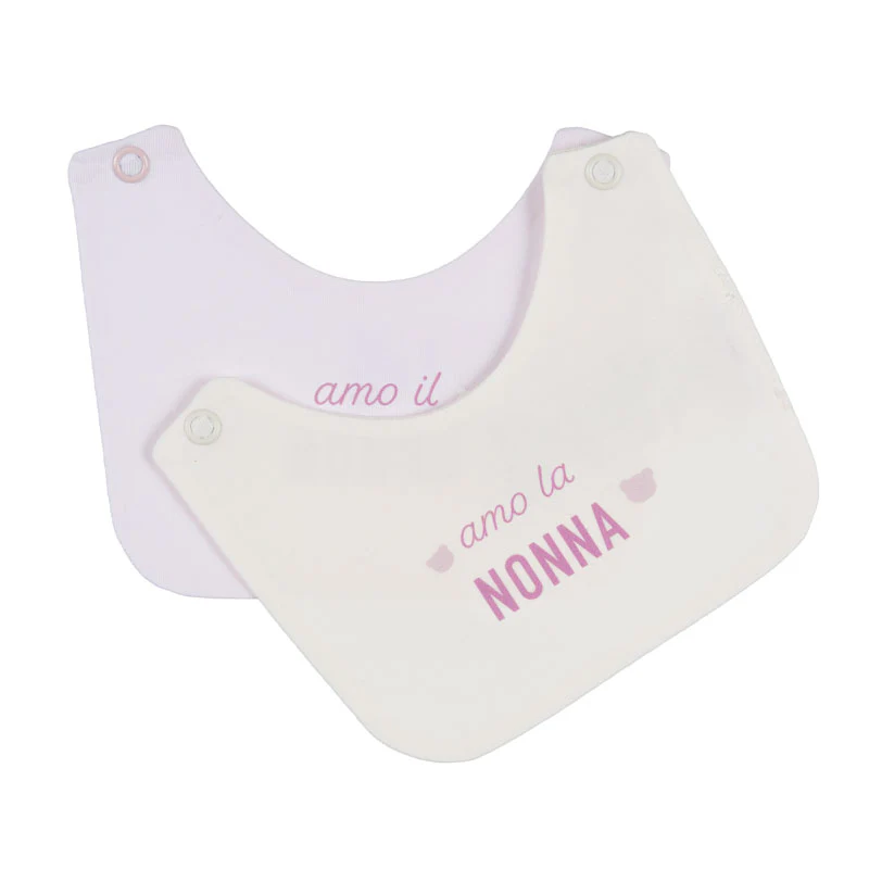 Nanan-Lätzchen mit der Aufschrift „Ich liebe Oma/Opa“