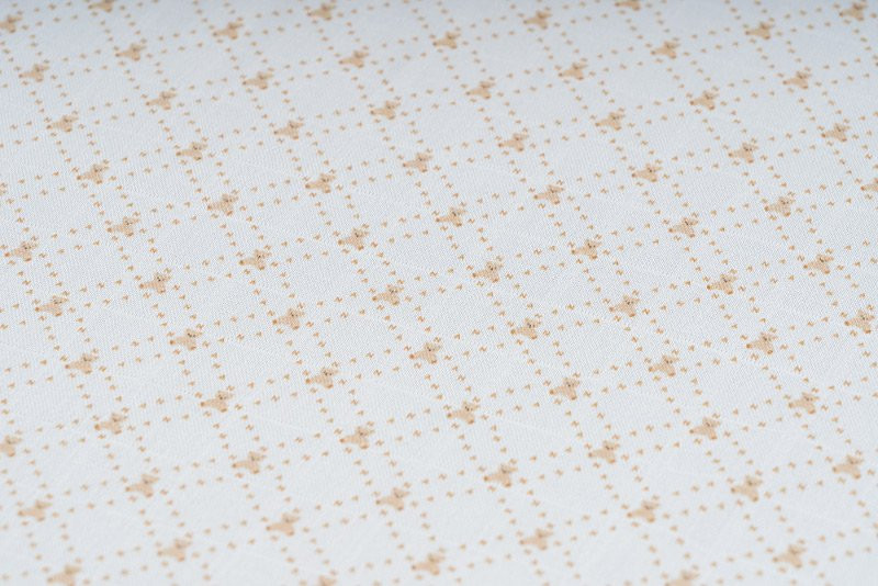 Juego de 3 muselinas Nanan con letras completas, 80x80 cm, azul claro