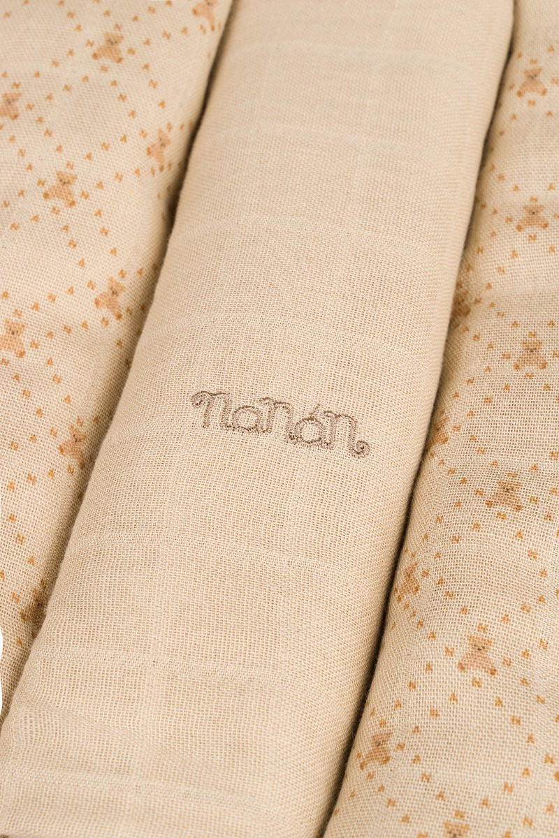 Juego de 3 muselinas Nanan 80x80 cm