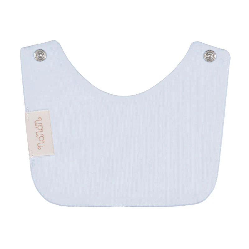 Baberos Nanan con texto azul "Amo a la tía/tío"