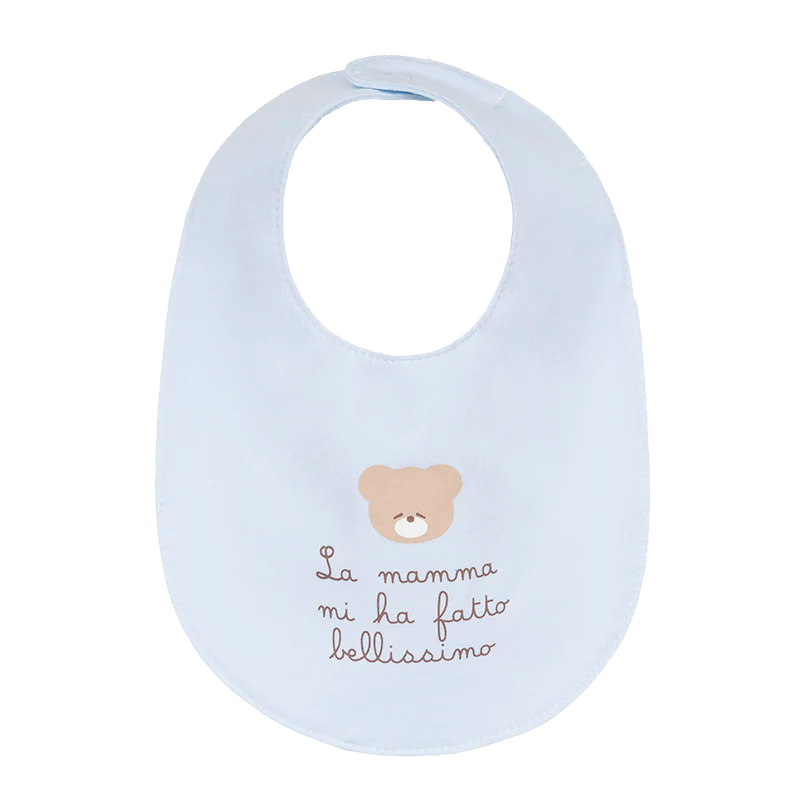 Bavoir bleu Nanan « Maman m'a rendue belle »