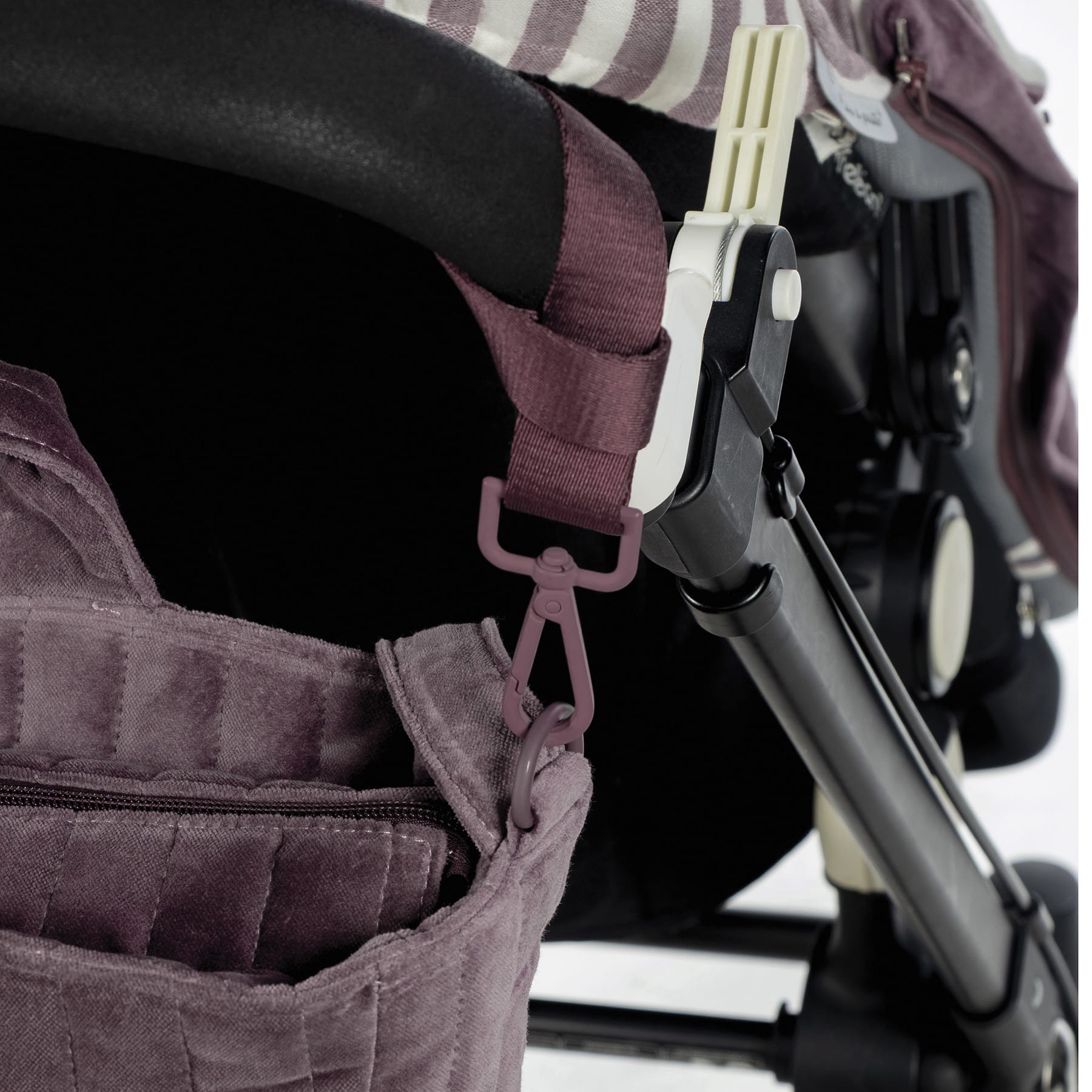 Bolso cambiador Pasito a Pasito Terciopelo Cereza