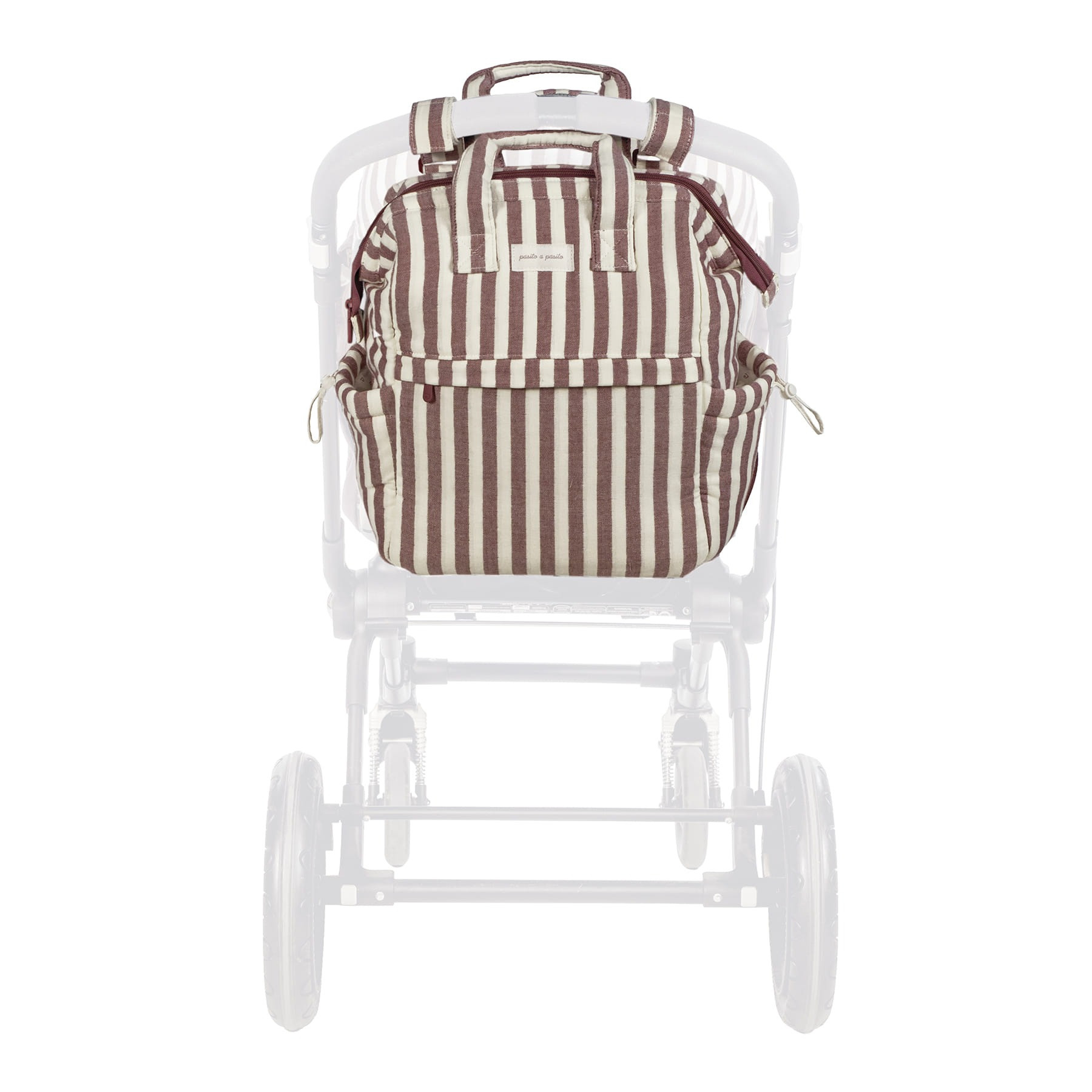 Mochila de rayas de cereza Pasito a Pasito